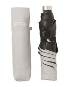 MOONBAT 【 遮光率100％/遮熱/UV/軽量】MACKINTOSH PHILOSOPHY(マッキントッシュフィロソフィー)晴雨兼用日傘 無地 シャンブレーBarbrella バーブレラ 折りたたみ傘 フワクール生地使用