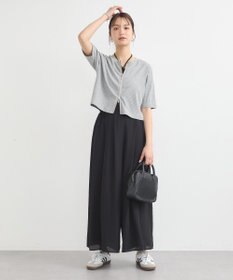 earth music&ecology カットリブＷジップカーディガン
