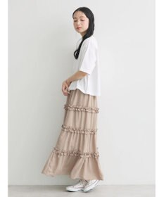 earth music&ecology ミニフリルボリュームスカート