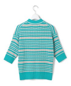 J.PRESS YORK STREET 【WOMEN】コットンボーダー ニットポロシャツ