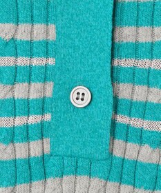 J.PRESS YORK STREET 【WOMEN】コットンボーダー ニットポロシャツ