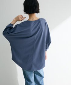 Green Parks ７分袖ミニ裏毛ドルマンロゴプルオーバー