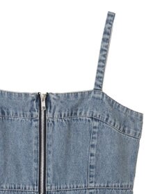 Green Parks ・ＥＬＥＮＣＡＲＥ　ＤＵＥ　デニムＷ－ＺＩＰジャンスカ