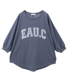 Green Parks ７分袖ミニ裏毛ドルマンロゴプルオーバー