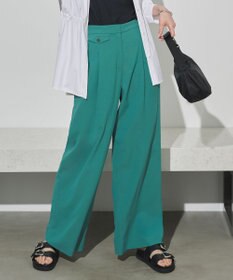 ICB Ry/Liバイオストレッチ ワイドパンツ エメラルド