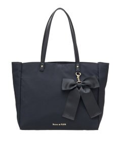 Maison de FLEUR リボンチャーム付き3ルームトートバッグ