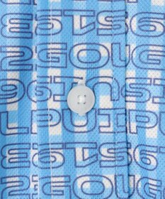 23区GOLF 【MEN】【UVケア/吸水速乾】ギンガムチェックロゴ 半袖ポロシャツ