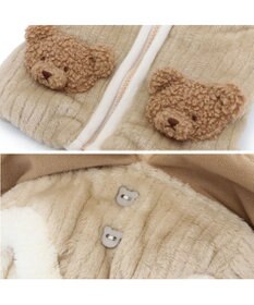 PET PARADISE ペットパラダイス くまちゃん 背中開き ジップ ベスト 小型犬