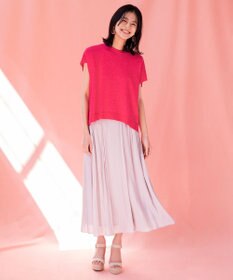 組曲 L 【洗える・型崩れしにくい】CHAI ニットTシャツ