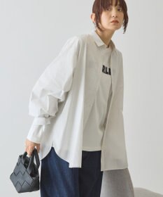 AMERICAN HOLIC 【イージーケア】バックギャザーリボンシャツ