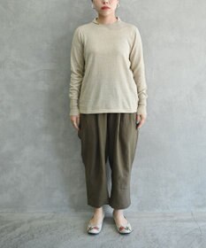 muuc 〈洗えるニット〉〈肌に優しいニット〉〈コットン＆カシミヤ〉〈通年着られるニット〉14Gハイゲージニットプルオーバー