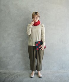 muuc 〈洗えるニット〉〈肌に優しいニット〉〈コットン＆カシミヤ〉〈通年着られるニット〉14Gハイゲージニットプルオーバー