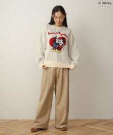 Green Parks ミッキー＆フレンズ／ジャガードニットプルオーバー