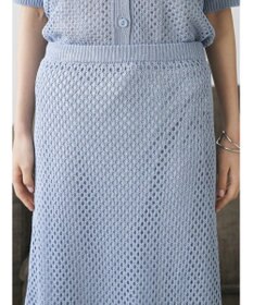 CRAFT STANDARD BOUTIQUE 配色メッシュニットスカート