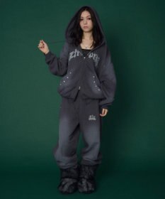 WEGO 【ユニセックス着用ITEM/ウエストゴム】ロゴスウェットパンツ