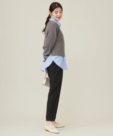 ANY SIS 【BAILA12月号掲載・貴島明日香さんコラボ】ニットレイヤード シャツ ツインセット