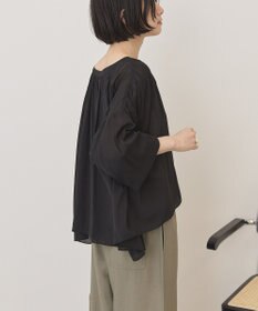 AMERICAN HOLIC スキッパーギャザーブラウス