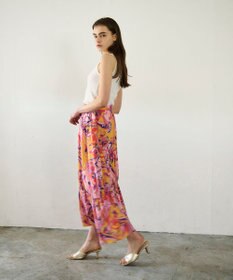 GRACE CONTINENTAL ペイズリープリントギャザスカート