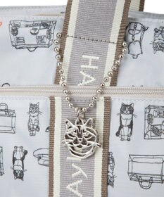 ACE BAGS & LUGGAGE 【雑誌掲載】 HAyU × ace.  フォールディング 折り畳みトートバッグ 猫柄 22L 17861