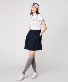 23区GOLF 【WOMEN】【UVケア/吸水速乾】マルチステッカープリント ポロシャツ