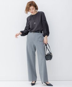 23区 L 【CLASSY.2月号掲載/洗える】TRストレッチギャバ ワイドパンツ