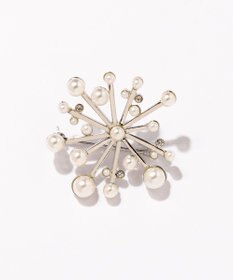 J.PRESS LADIES クリスタルパール ブローチ
