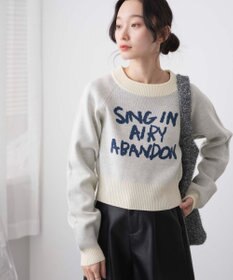 WEGO ジャガードショートニットプルオーバー