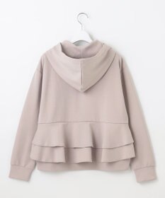 Feroux 【洗える】バックフリル ダンボールパーカー