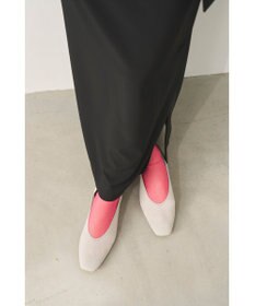 steppi シースルー スクエア パンプス