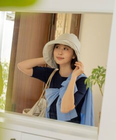 MOONBAT 【一級遮光/UVカット】UVラフィネハット（つば広タイプ） 速乾/接触冷感/手洗いOK/サイズ調整可能/抗菌防臭加工