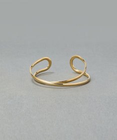 Phoebe 【金属アレルギー対応】ツインカレントカフバングル　ゴールド/ニッケルフリー