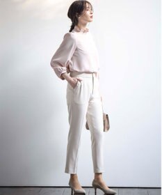 組曲 S 【KUMIKYOKU NAVY】ジョーゼットシフォン ブラウス