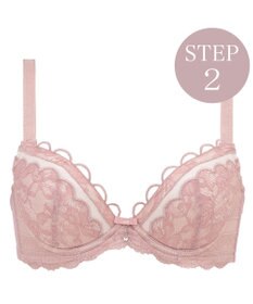 BRADELIS New York 【BRADELIS New York / 育乳補整ブラ・STEP2 寄せる】ナオミステップ2ブラ24S1 脇高設計でしっかり寄せ上げ