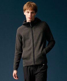 JOSEPH ABBOUD MOUNTAIN 【チクチクしない/ストレッチ】SNOWYコンビパーカー グレー系