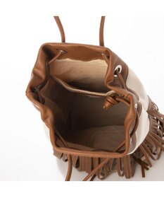 INTER-CHAUSSURES 【MARCO MASI】レザーフリンジ巾着バッグ