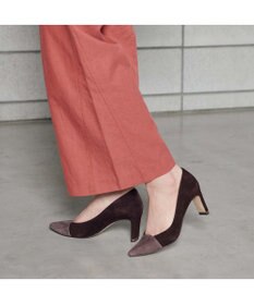 MODE ET JACOMO <MODE ET JACOMO>異素材コンビポインテッドトゥパンプス