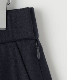 自由区 【洗える】ウォッシャブルウールサキソニーキュロット パンツ