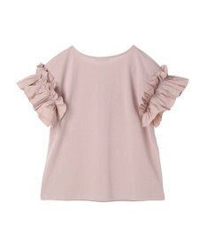 earth music&ecology フリルスリーブカットソー