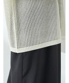 earth music&ecology ラメメッシュプルオーバー