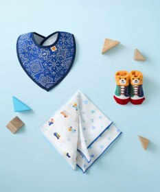 MIKI HOUSE HOT BISCUITS スタイ＆ソックス＆ガーゼ ギフトセット【クリアケース付き】