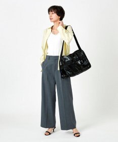 LeSportsac DELUXE MED WEEKENDER/ブラックシャイン