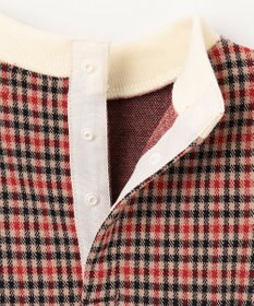 組曲 KIDS 【90-100㎝】チェックジャガード ワンピース