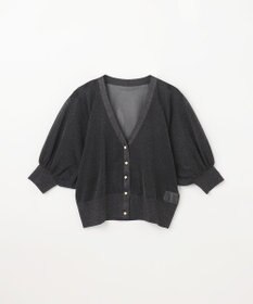 GRACE CONTINENTAL ラメシアードルマンニットカーディガン