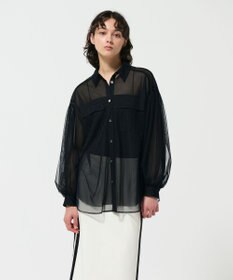 GRACE CONTINENTAL チュールレイヤードシャツ