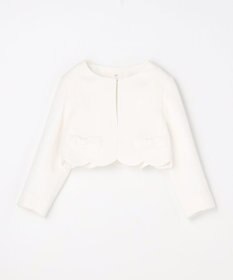 ANY KIDS 【2点セット】リボンボレロジャケット+シフォンプリーツ ワンピース