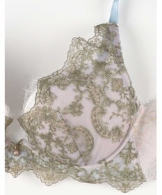 AMPHI ブラジャー 谷間メイク 脇高設計 細身え効果 Gカップまで対応 大きいサイズ 【Glama-Rich グラマリッチ 脇スッキリタイプ】ブラ BYJ603 アンフィ／ワコール