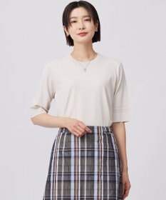 J.PRESS LADIES L 【洗える】RAYON ELITE STRETCH クルーネック ニット