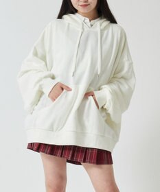 WEGO 【SCHOOLITEM】ルーズフィットプルパーカー