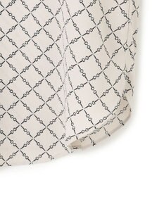 ICB L 【先行予約・WEB限定カラーあり】BackSatinAmunzen 5分袖バンドカラーブラウス