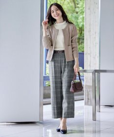 Tiaclasse L 【洗える】ダブルジップリブ編みカーディガン